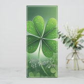 Groene Shamrocks Happy St. Patrick's Day (8) c (Staand voorkant)
