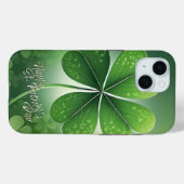 Groene Shamrocks Happy St. Patrick's Day (8) c Case-Mate iPhone Case (Achterkant (horizontaal))