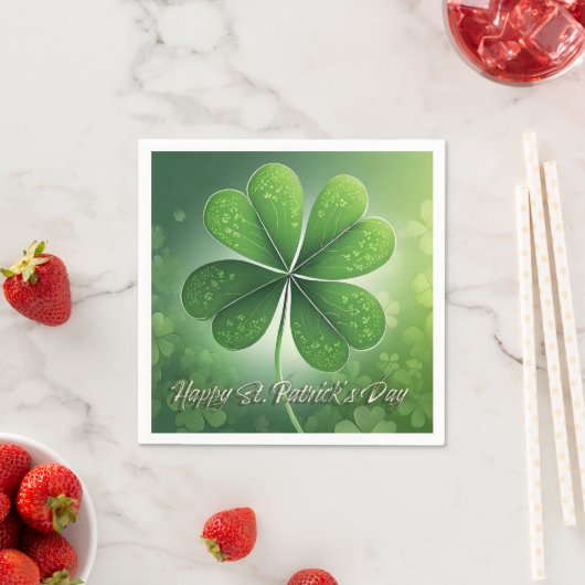 Groene Shamrocks Happy St. Patrick's Day (8) c Servet (Insitu)