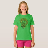 Groene Shamrocks | harten Shainte T-shirt (Voorkant volledig)
