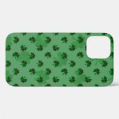 Groene Shamrocks op groene achtergrond Case-Mate iPhone Case (Achterkant (horizontaal))