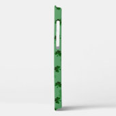 Groene Shamrocks op groene achtergrond Case-Mate iPhone Case (Achterkant / Links)