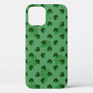 Groene Shamrocks op groene achtergrond Case-Mate iPhone Case