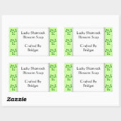 Groene Shamrocks Pattern Custom Stickers (Vel)
