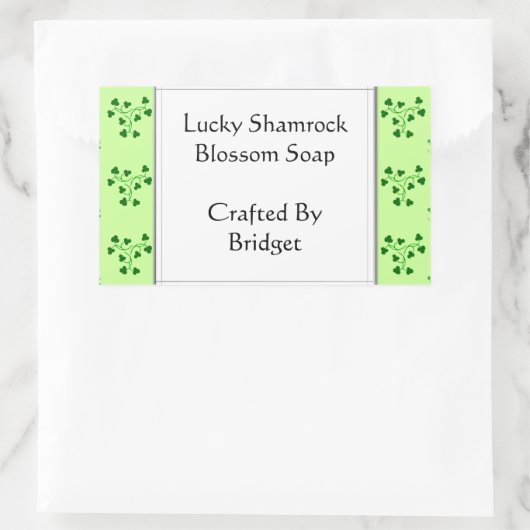 Groene Shamrocks Pattern Custom Stickers (Tas)