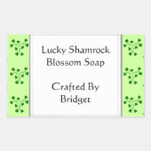 Groene Shamrocks Pattern Custom Stickers (Voorkant)