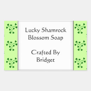 Groene Shamrocks Pattern Custom Stickers
