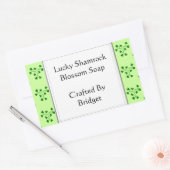 Groene Shamrocks Pattern Custom Stickers (Envelop)