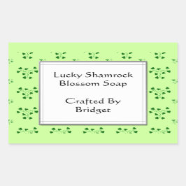 Groene Shamrocks Pattern Custom Stickers