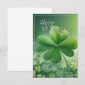 Groene Shamrocks Prettig St. Patrick's Dag (7) c (Voorkant / Achterkant)