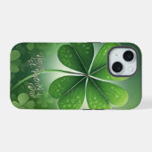 Groene Shamrocks Prettig St. Patrick's Dag (8) c iPhone 15 Case (Achterkant horizontaal)