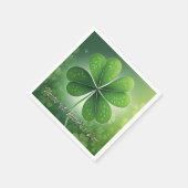 Groene Shamrocks Prettig St. Patrick's Dag (8) c Servet (Hoek)