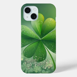 Groene Shamrocks Prettige St. Patrick's Dag (7) c iPhone 15 Case
