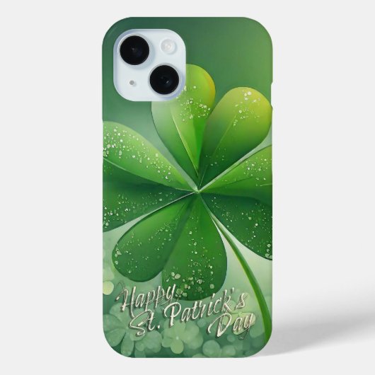 Groene Shamrocks Prettige St. Patrick's Dag (7) c Case-Mate iPhone Case (Achterkant)