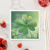 Groene Shamrocks Prettige St. Patrick's Dag (7) c Servet (Insitu)