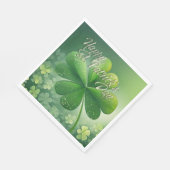 Groene Shamrocks Prettige St. Patrick's Dag (7) c Servet (Hoek)
