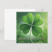 Groene Shamrocks Prettige St. Patrick's Dag (8) c (Voorkant / Achterkant)