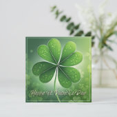 Groene Shamrocks Prettige St. Patrick's Dag (8) c (Staand voorkant)