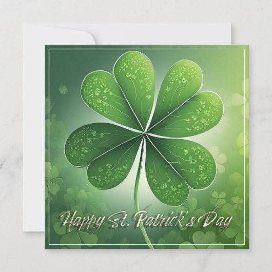Groene Shamrocks Prettige St. Patrick's Dag (8) c (Voorkant)