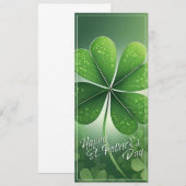 Groene Shamrocks Prettige St. Patrick's Dag (8) c (Voorkant / Achterkant)