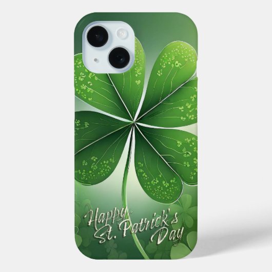 Groene Shamrocks Prettige St. Patrick's Dag (8) c Case-Mate iPhone Case (Achterkant)