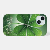 Groene Shamrocks Prettige St. Patrick's Dag (8) c iPhone 15 Case (Achterkant horizontaal)