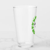Groene Shamrocks-rand Tekstmetaal-versiering toevo Glas (Rechts)