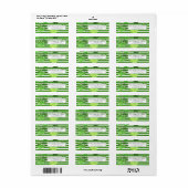 Groene Shamrocks | Retouradres St. Patrick's Day Etiket (Full Sheet)