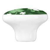 Groene Shamrocks, St. Patrick's Dag Keramische Knop (Zijkant)