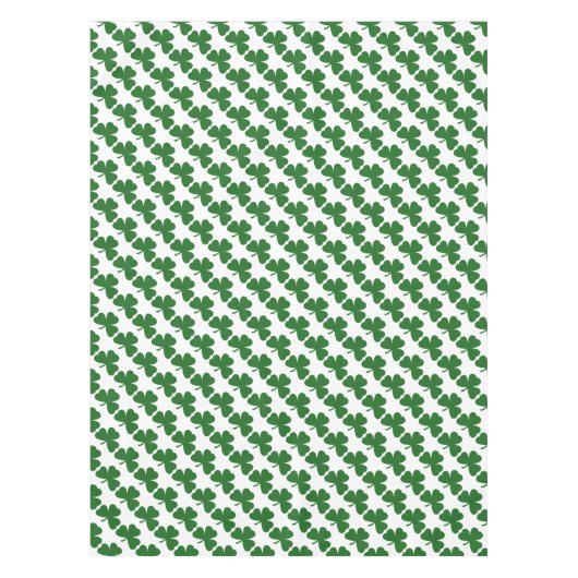 Groene Shamrocks St. Patrick's Day Klavers Tafelkleed (Voorkant)