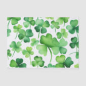 Groene Shamrocks Tissuepapier (Voorkant)