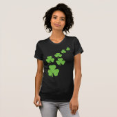 groene shamrocregen t-shirt (Voorkant volledig)