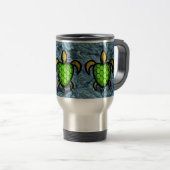Groene Shell Turtle Mug Reisbeker (Voorkant rechts)