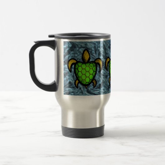 Groene Shell Turtle Mug Reisbeker (Links)