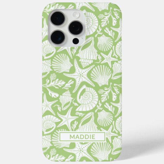 Groene Shells Persoonlijke Case-Mate iPhone Hoes (Achterkant)