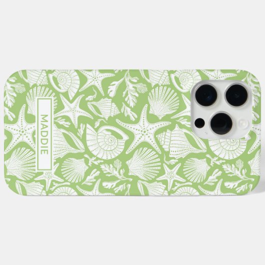 Groene Shells Persoonlijke Case-Mate iPhone Hoes (Achterkant (horizontaal))
