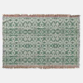 Groene Shibori Geverfd X Markeer de Plaats Deken