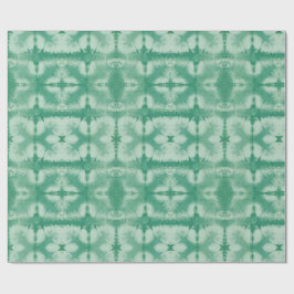 Groene Shibori Stijl Cadeaupapier