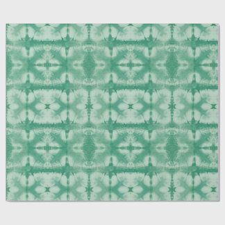 Groene Shibori Stijl Cadeaupapier