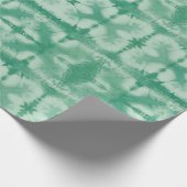 Groene Shibori Stijl  Cadeaupapier (Hoek)