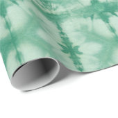 Groene Shibori Stijl  Cadeaupapier (Rol Hoek)