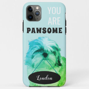Groene Shih Tzu iPhone 11 Pro Max Hoesje