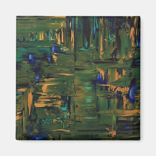 Groene Shimmer Art Producten van Rachel Dolezal Magneet (Voorkant)