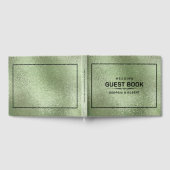 Groene Shimmering Iridescent textuur Gastenboek (Volledig)