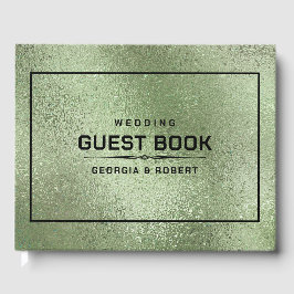 Groene Shimmering Iridescent textuur Gastenboek