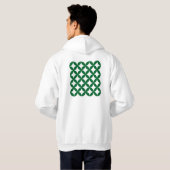 Groene Shippo Hoodie van man (Achterkant volledig)