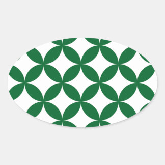 Groene Shippo ovale stickers