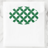 Groene Shippo ovale Stickers (Tas)