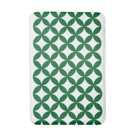 Groene Shippo Patroon Badmat (Voorkant Verticaal)
