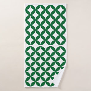 Groene Shippo Patroon Handdoek